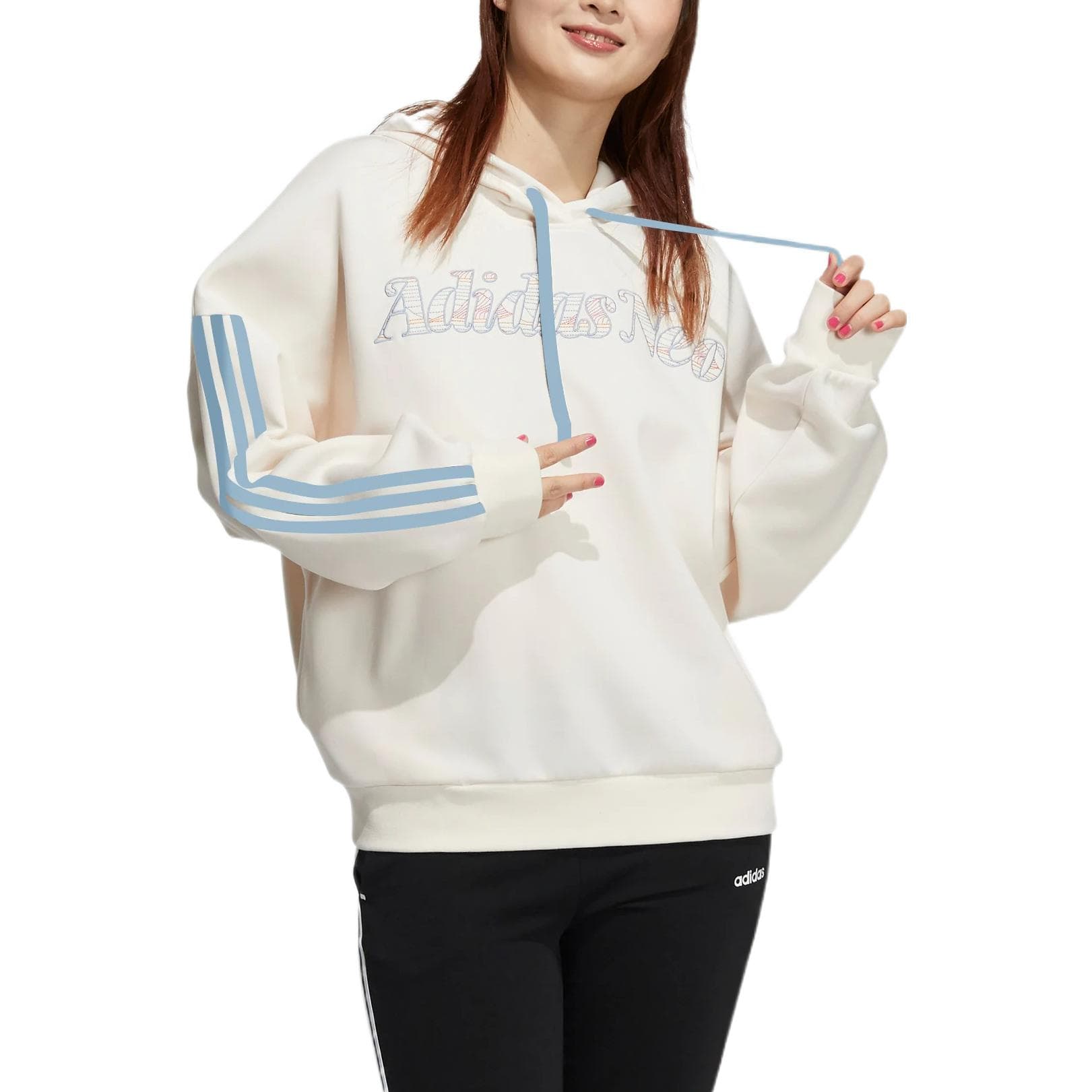Худи adidas neo W Ard Hdy Logo - изображение 2