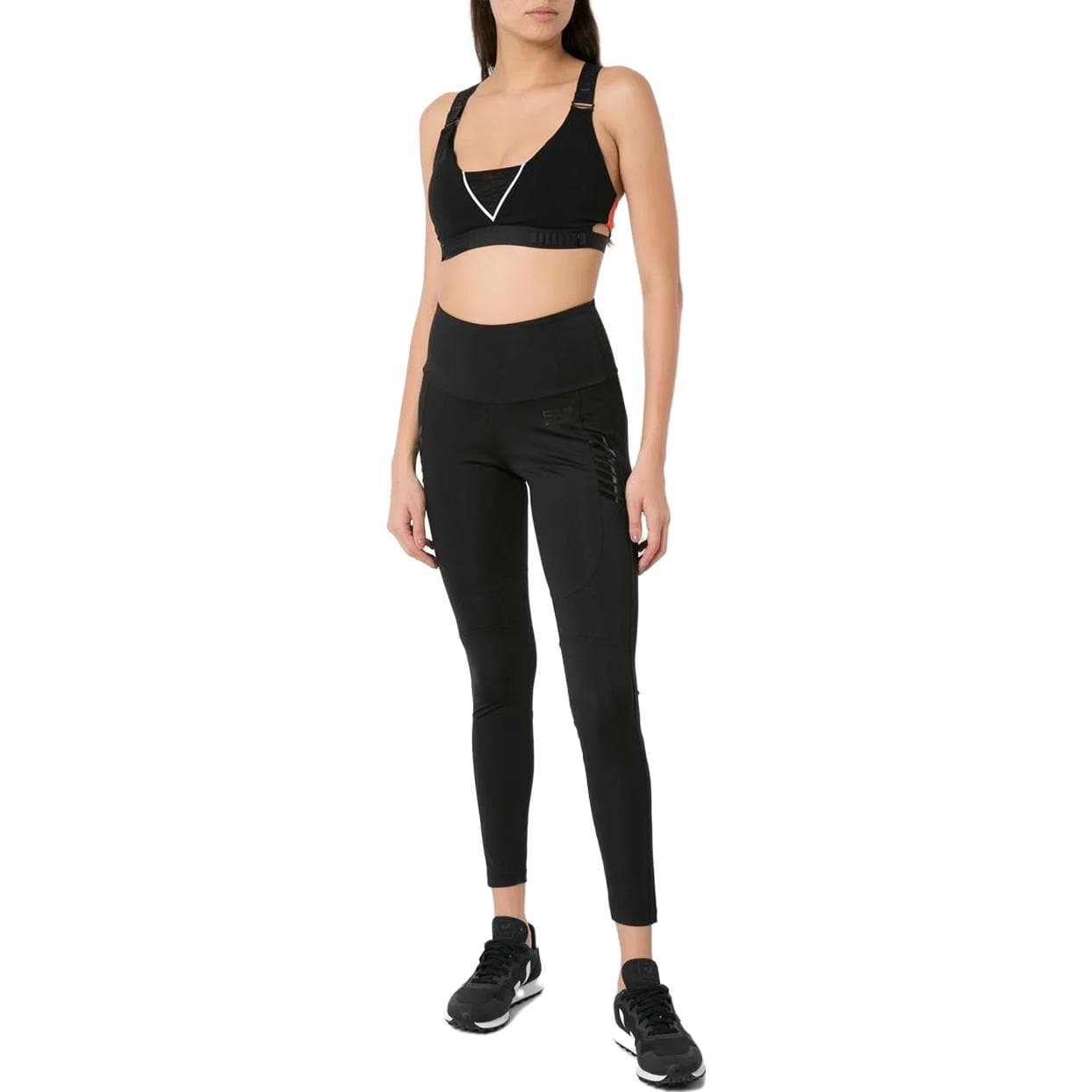 EMPORIO ARMANI EA7 SS23 Женские Леггинсы Черные - изображение 2