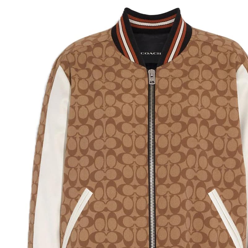 Куртка COACH SS23 Logo Print Jacket Brown - изображение 2