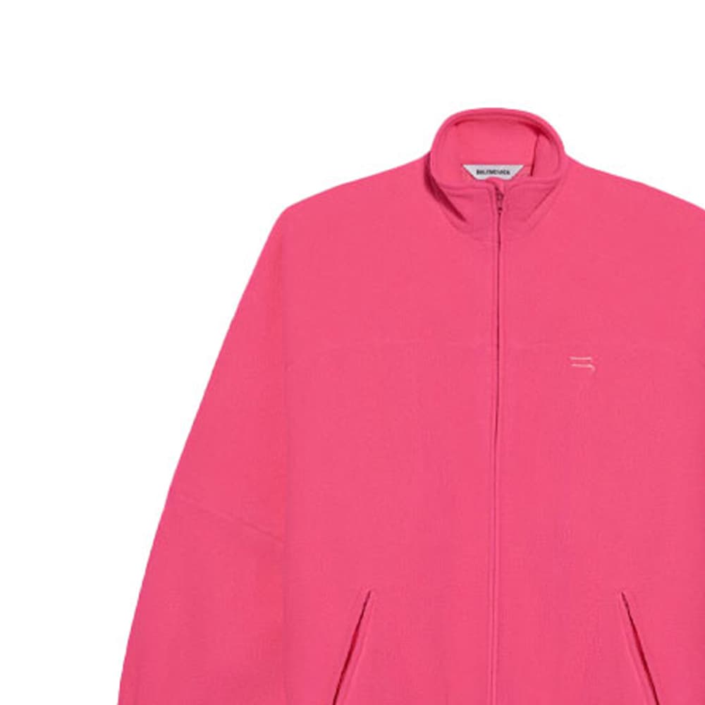 Куртка Balenciaga SS21 Reversible Fleece Jacket Fluorescent Pink - изображение 4