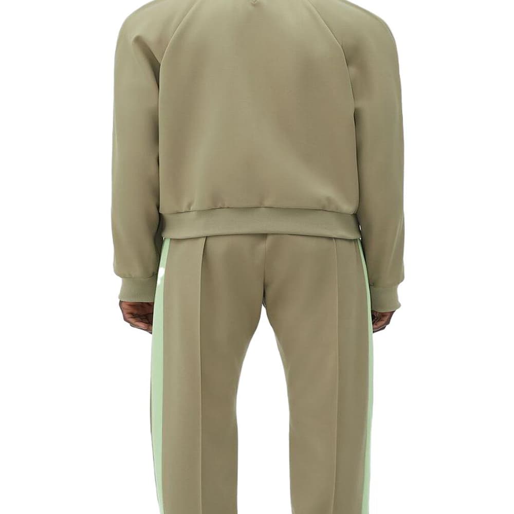 Куртка Bottega Veneta SS23 Striped Sleeve Jacket Green - изображение 5
