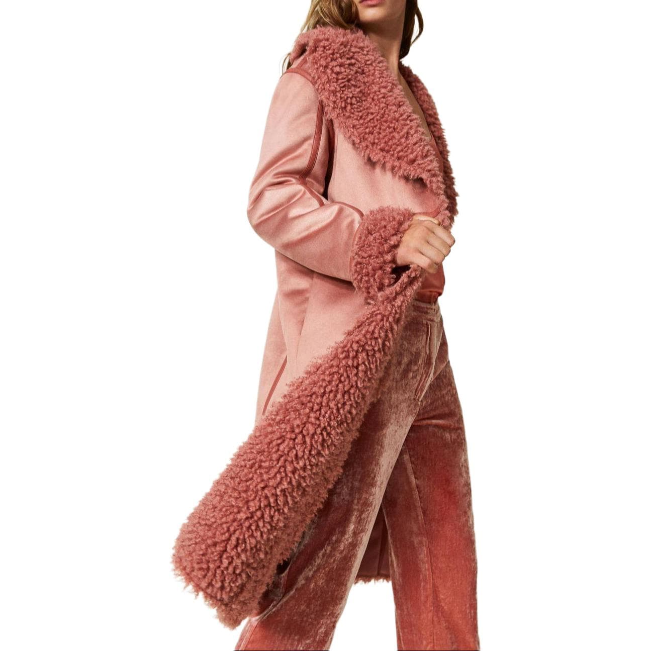 TWINSET MILANO Coat with Faux Fur - изображение 4