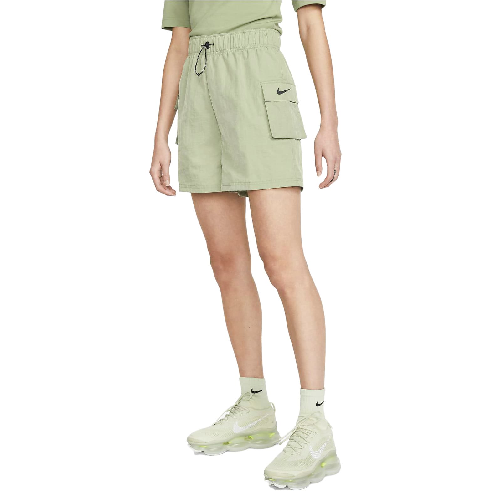 Шорты Nike Sportswear Essentials Масляный Зеленый Женские Повседневные Шорты - изображение 5