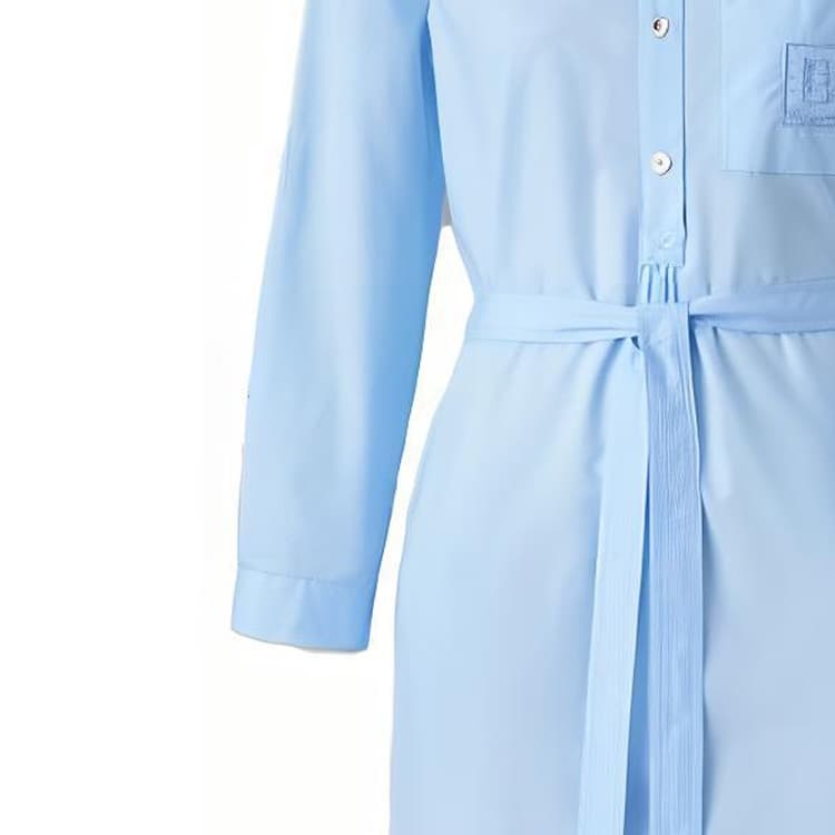 Платье Burberry Cotton Belted Shirt Dress - изображение 4