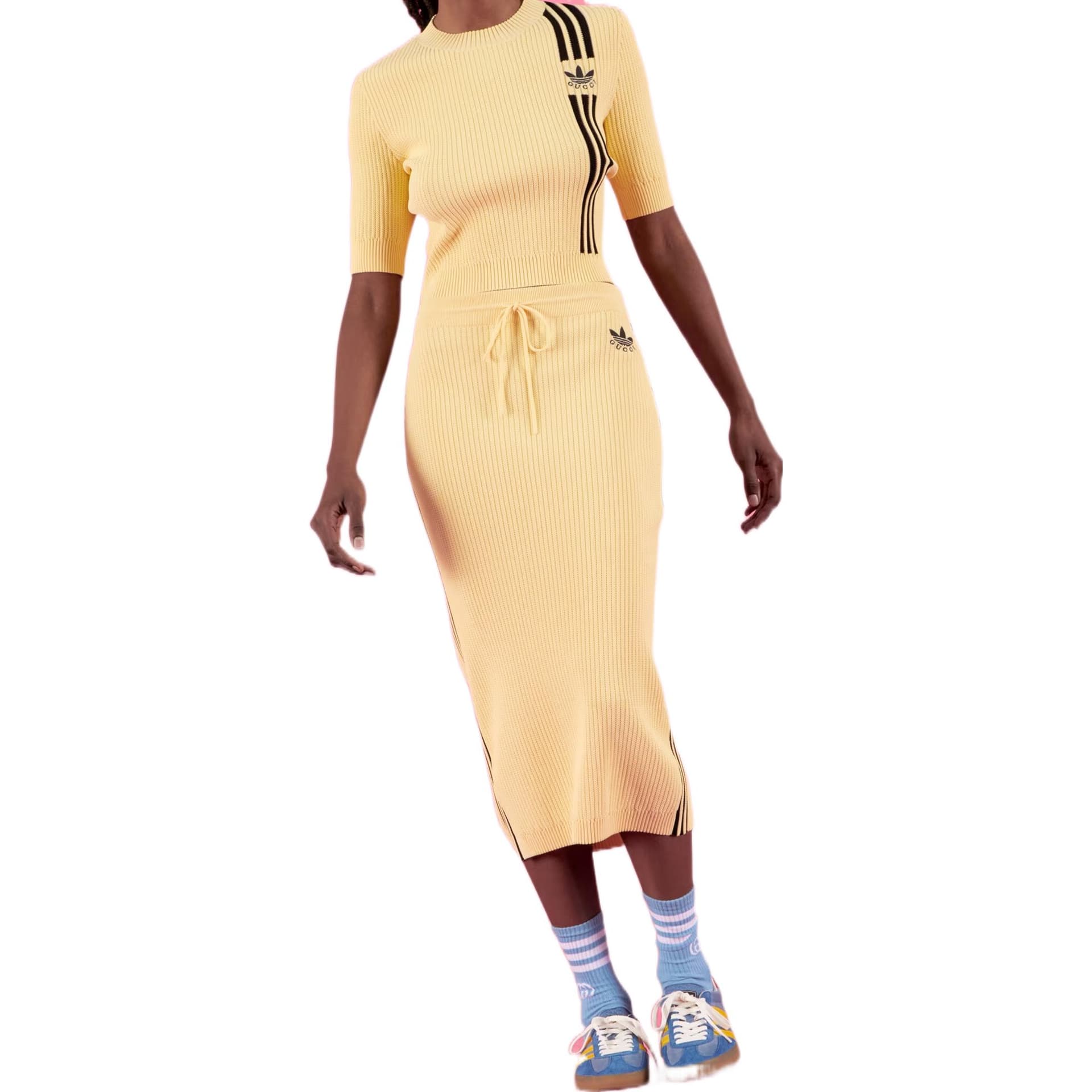 GUCCI x adidas Originals Skirt Yellow - изображение 2