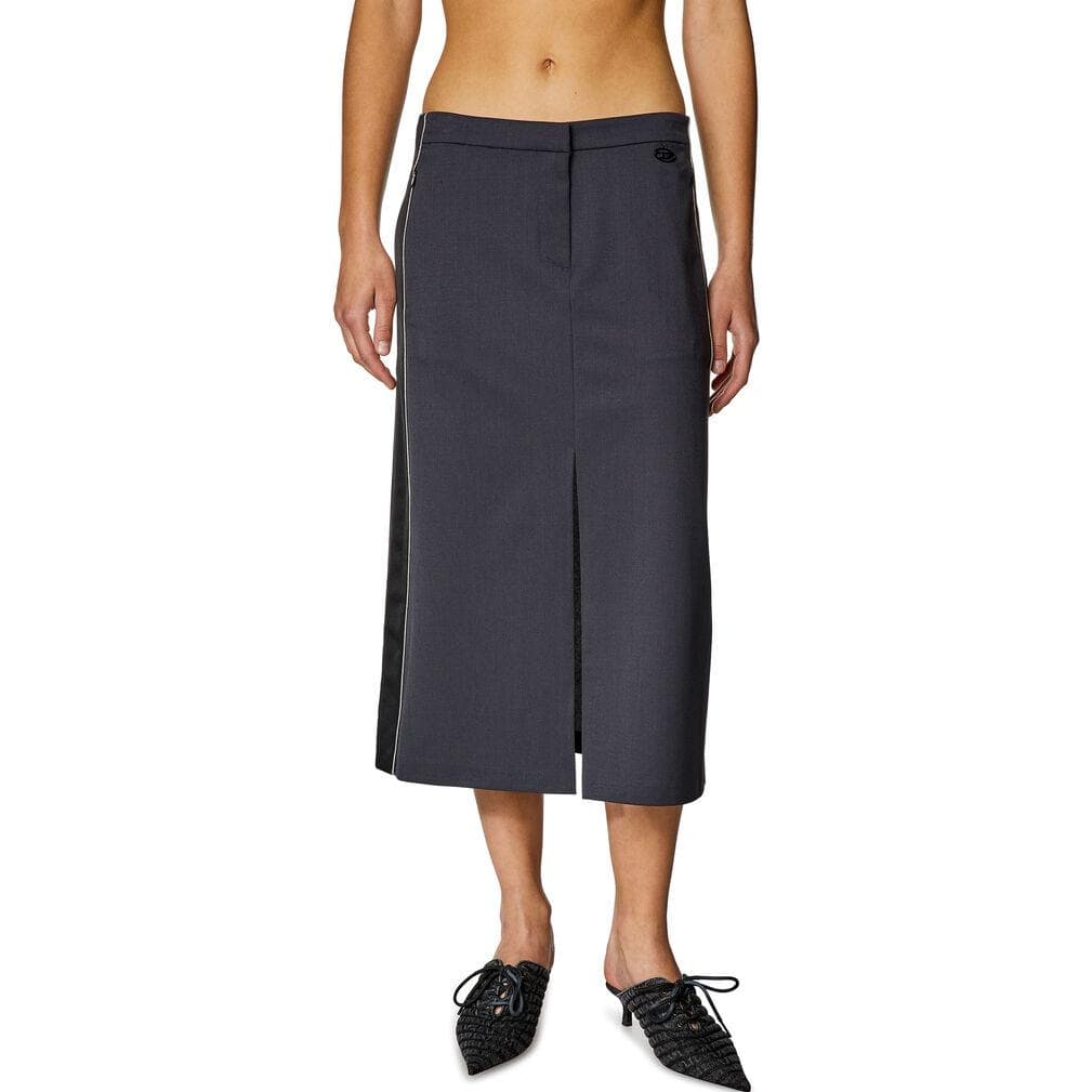 Юбка DIESEL Midi Skirt In Wool Blend And Double Knit - изображение 3