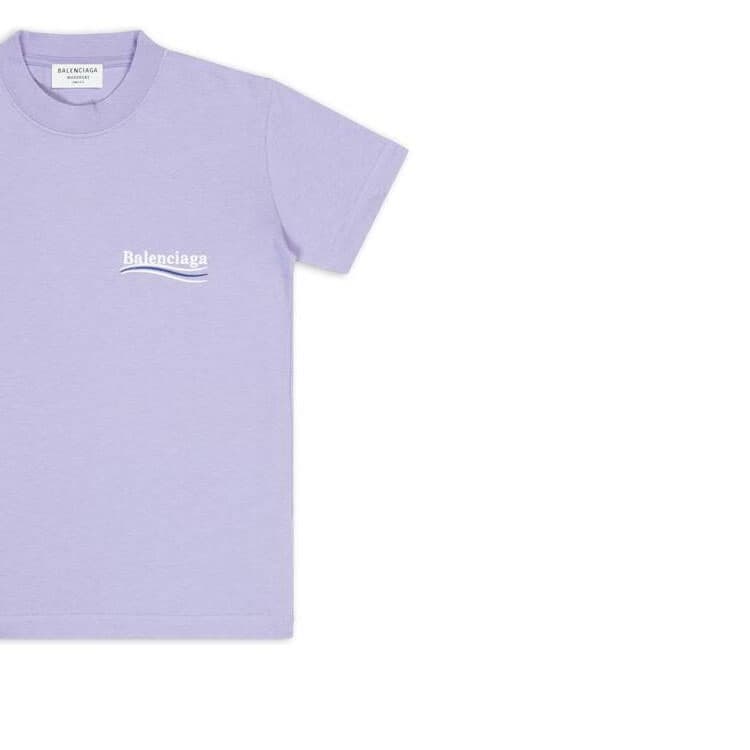 Футболка Balenciaga FW22 Purple T-Shirt - изображение 6