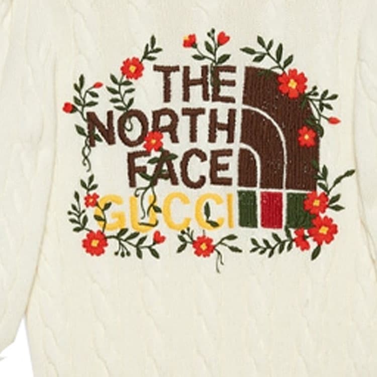Кардиган Gucci x The North Face FW21 Sweater White - изображение 6