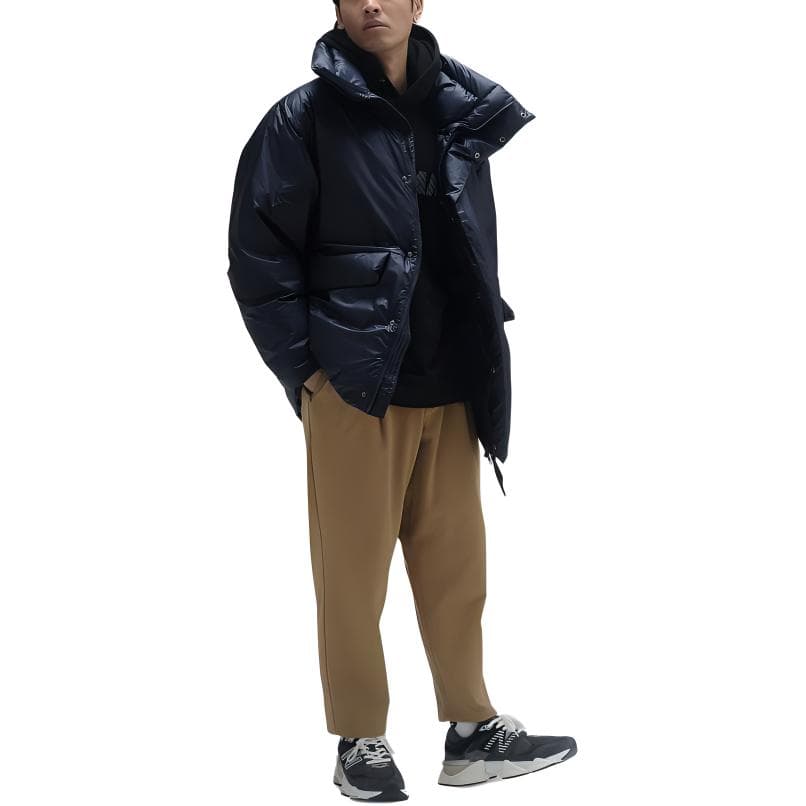 Зимняя куртка New Balance MET24 Короткий Пуховик Мужской Морской Синий - изображение 7