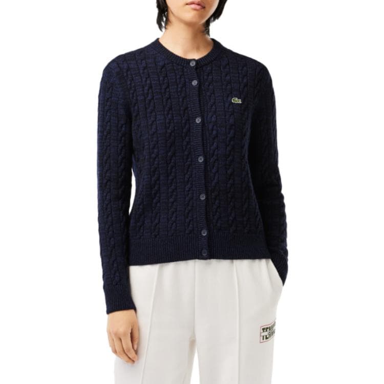 Кардиган LACOSTE Wool Blend Cable Knit Cardigan - изображение 3