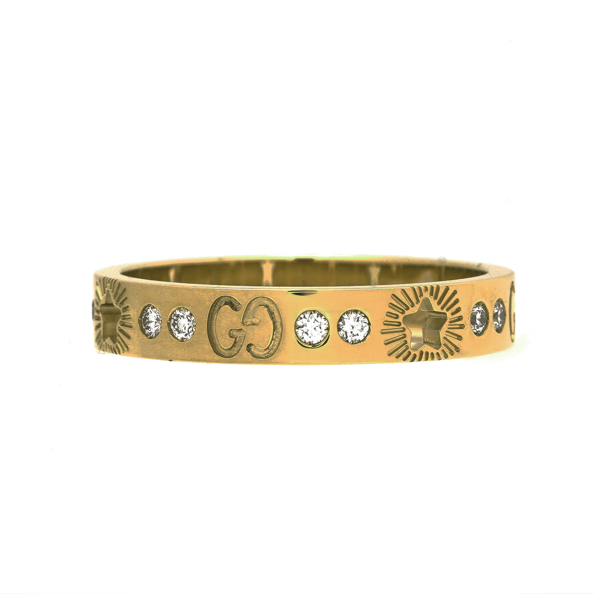 Кольцо GUCCI Icon 18k Gold Diamond Ring - изображение 4