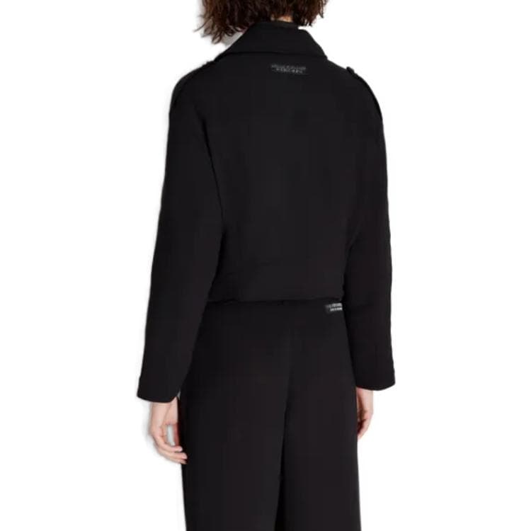 Куртка EMPORIO ARMANI FW23 Sustainability Values Certified Viscose Asymmetrical Zip Cropped Jacket - изображение 4