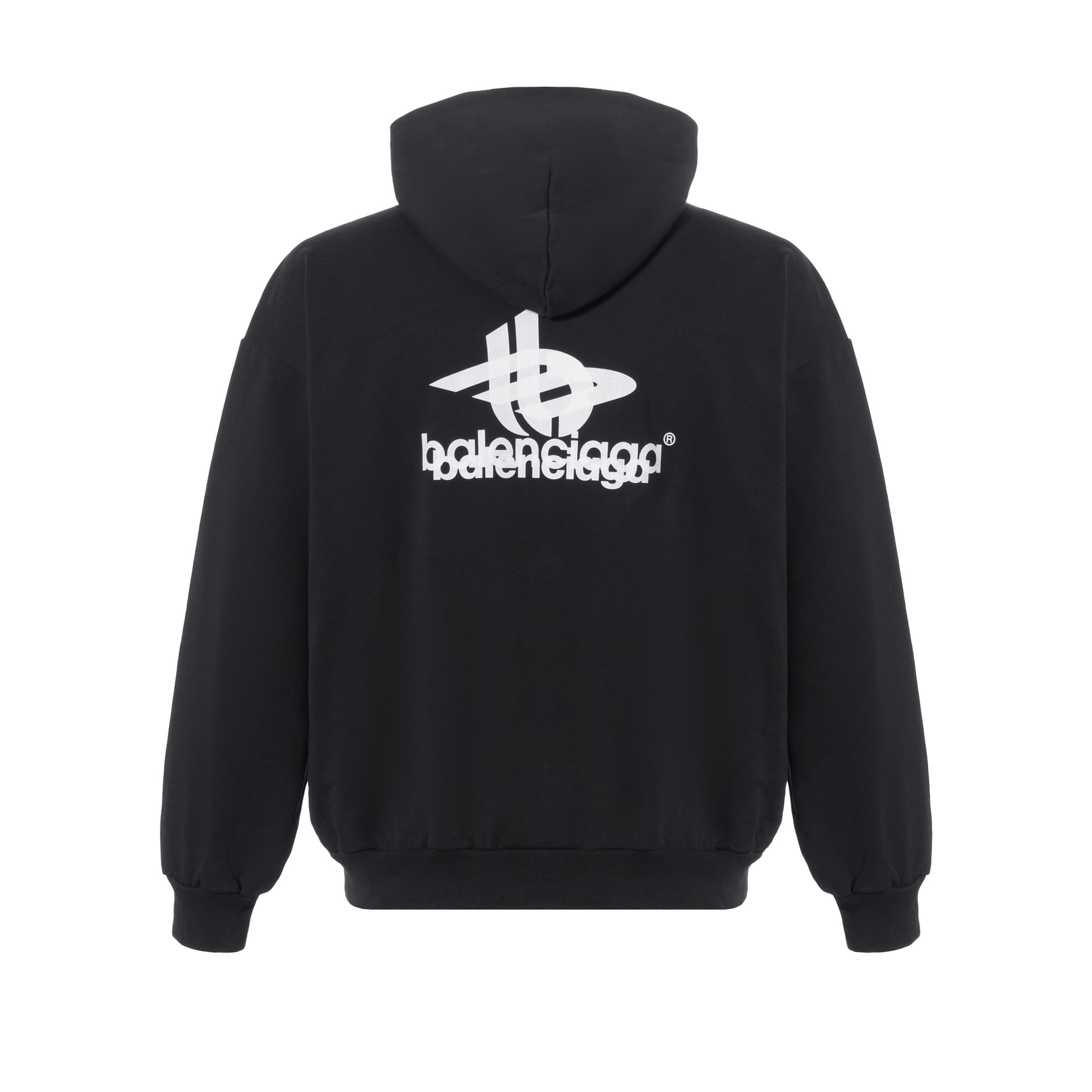 Худи Balenciaga Logo Hoodie Black - изображение 2