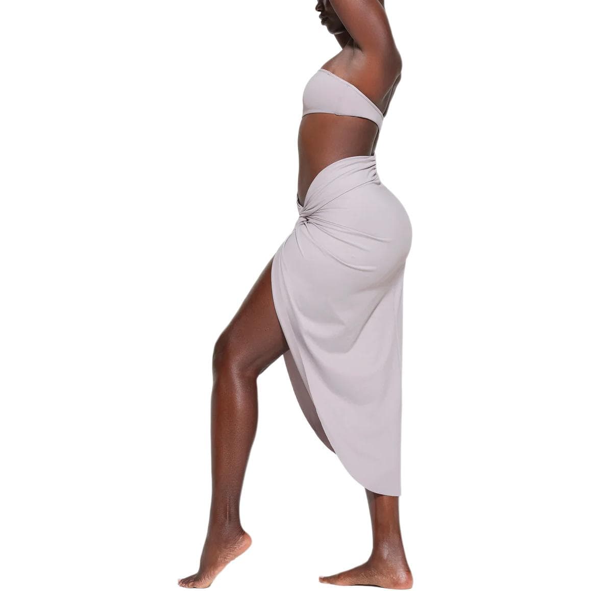 SKIMS SIGNATURE SWIM SARONG SKIRT CHROME - изображение 4