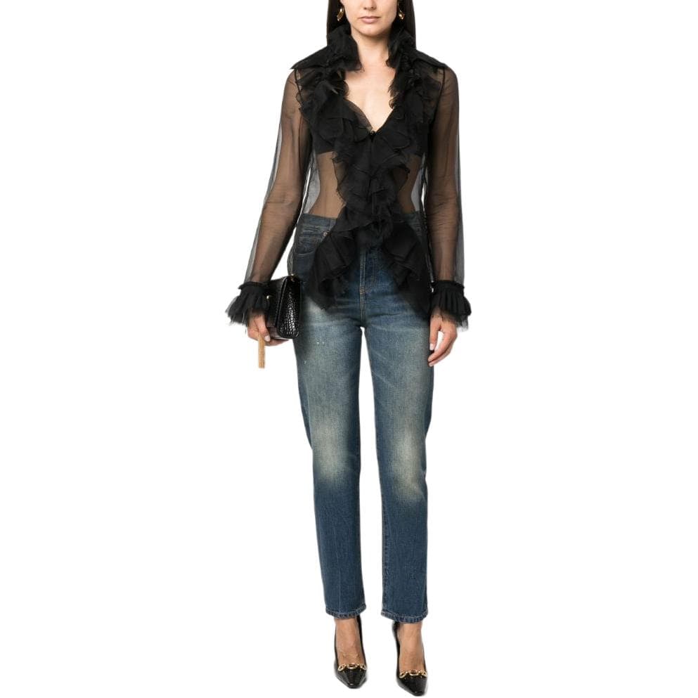 Джинсы SAINT LAURENT Джинсы Женские Blue - изображение 3
