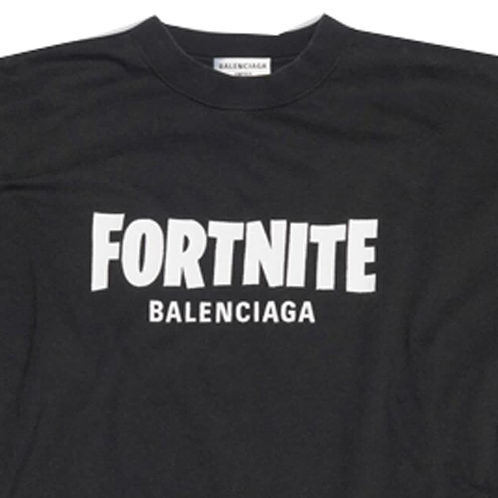 Футболка Balenciaga x Fortnite Pullover T-Shirt Black - изображение 7