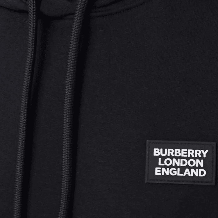 Худи Burberry Logo Print Hoodie Black - изображение 5