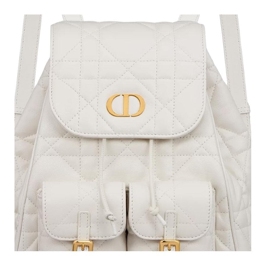 Рюкзак Dior Caro Backpack White - изображение 3