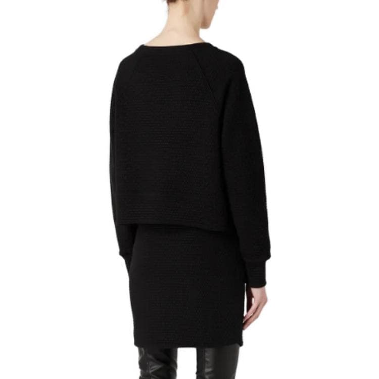 Кофта EMPORIO ARMANI Honeycomb-motif quilted fabric sweatshirt - изображение 4