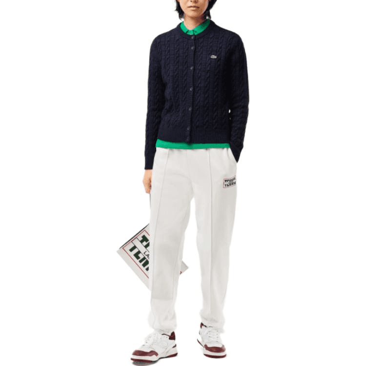 Кардиган LACOSTE Wool Blend Cable Knit Cardigan - изображение 2