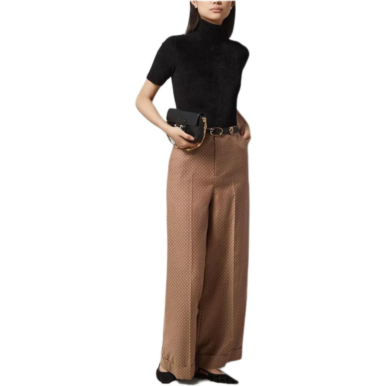 Штаны GUCCI Square G-Shaped Wool Pants - изображение 4