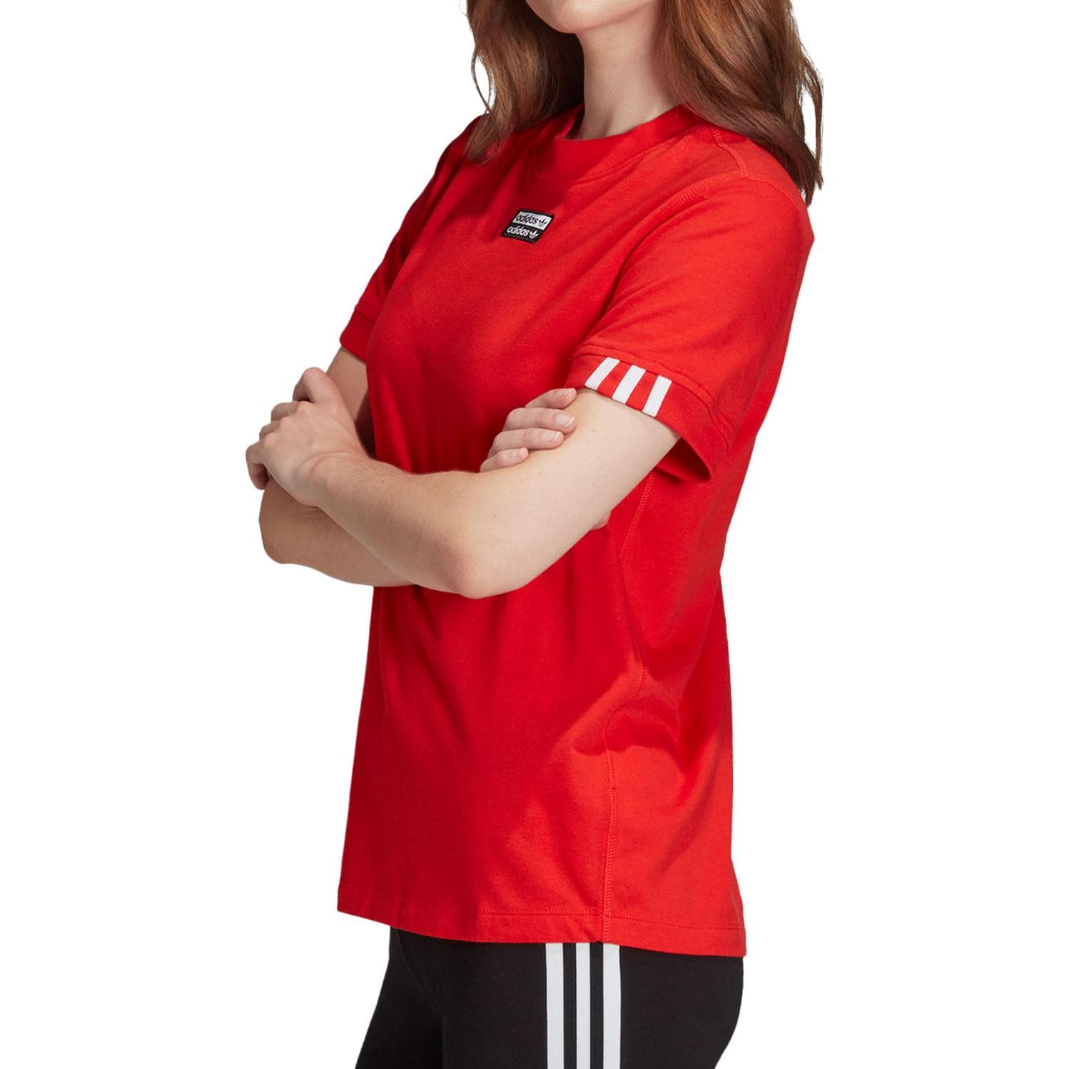 Футболка Adidas Red Женские T-рубашки - изображение 5