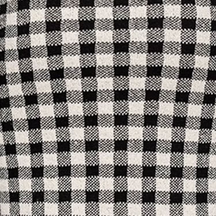 Юбка PINKO Checkered Bodycon Midi Dress Black White - изображение 8