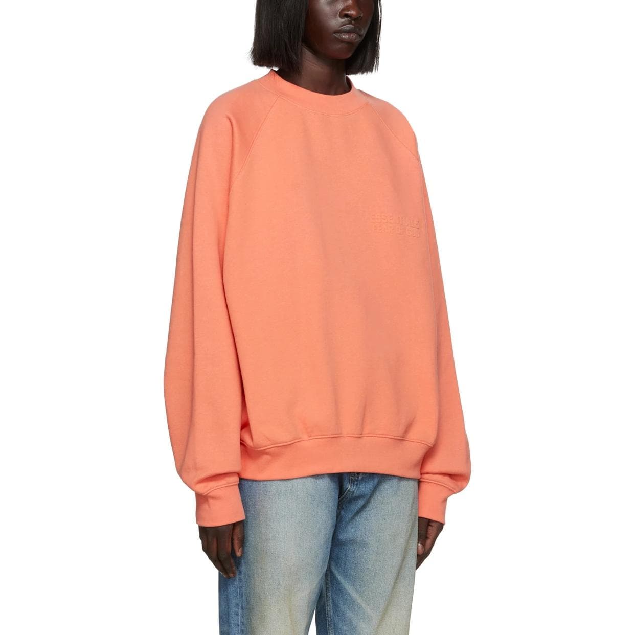 Кофта Fear of God Essentials FW22 Crewneck Sweatshirt Coral - изображение 3