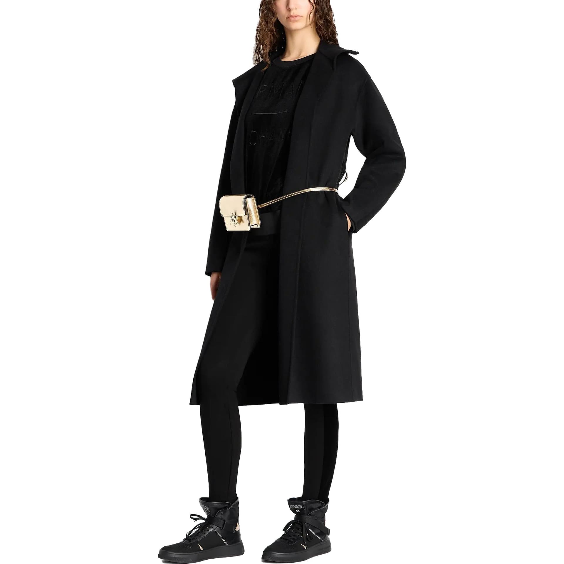 Худи ARMANI EXCHANGE Черные Женские Толстовки - изображение 4