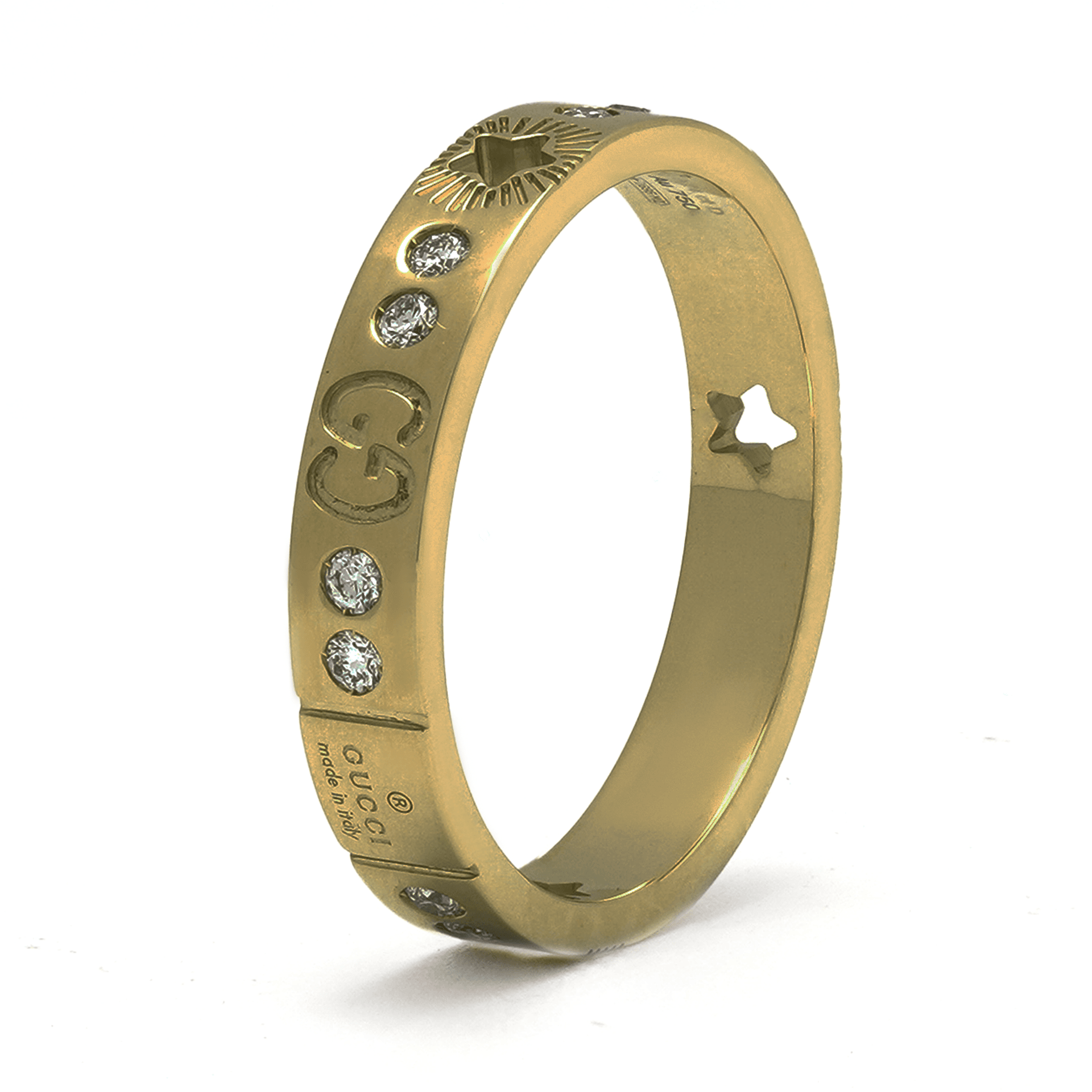 Кольцо GUCCI Icon 18k Gold Diamond Ring - изображение 2