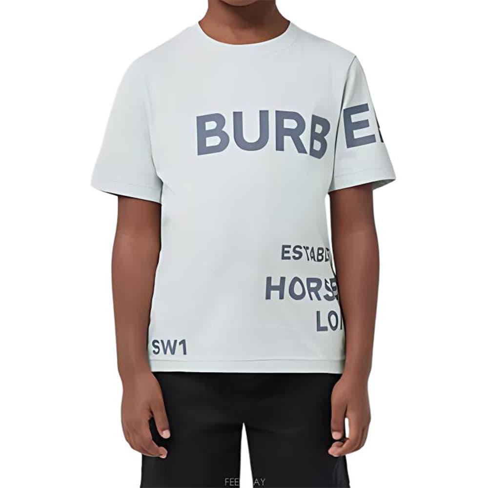 Футболка Burberry SS22 Logo T-Shirt Kids Gray - изображение 3