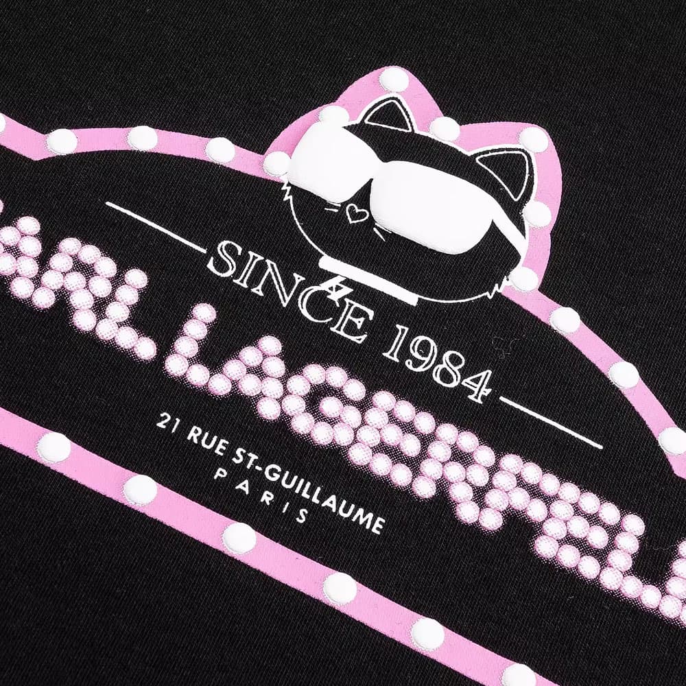 Футболка KARL LAGERFELD T-рубашка Женская Черная - изображение 2