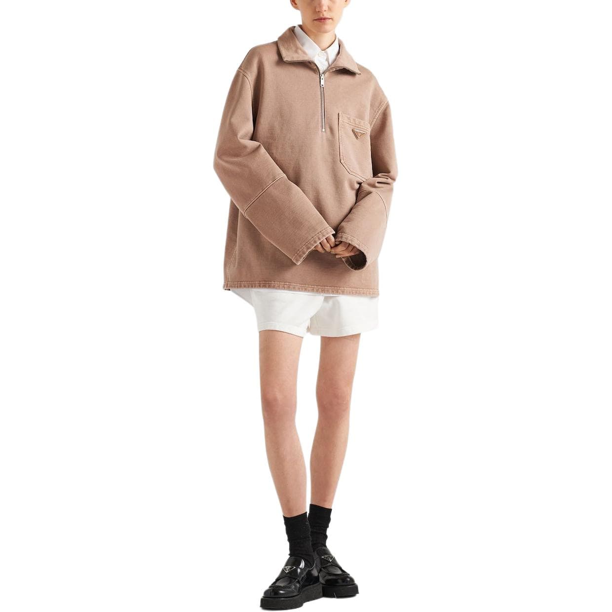 Шорты PRADA Cotton Fleece Shorts - изображение 2