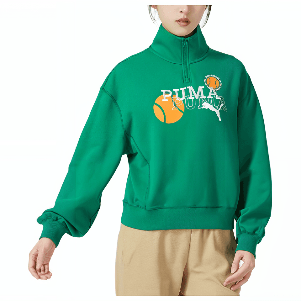Худи PUMA Зеленый Женские Толстовка - изображение 3