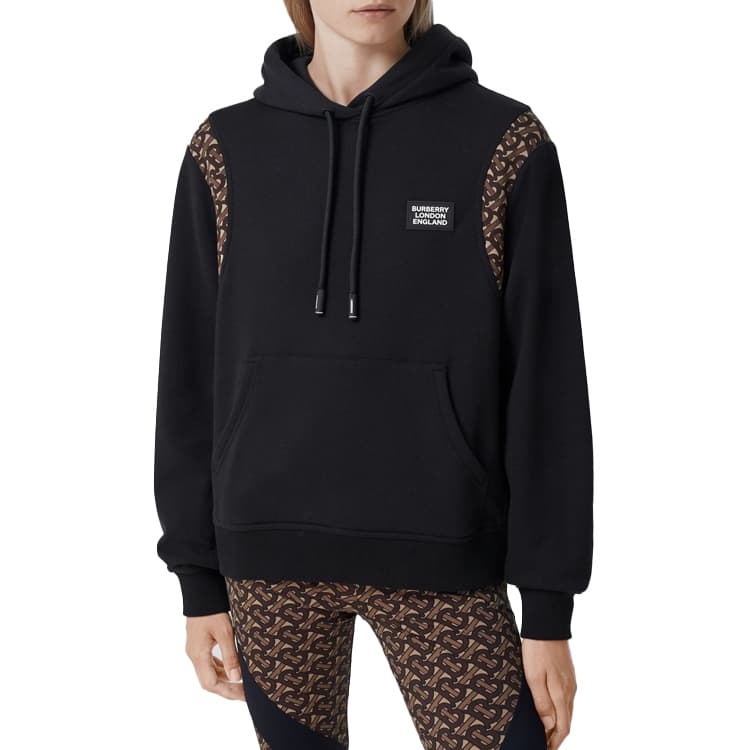 Худи Burberry Logo Print Hoodie Black - изображение 2