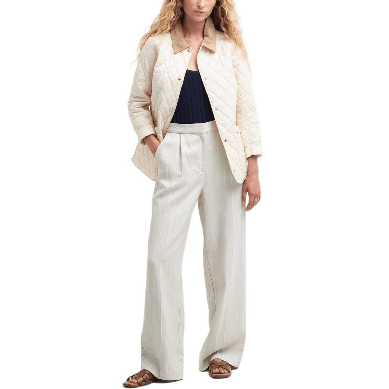 Куртка barbour SS24 Куртки Пальто Женские Экрю - изображение 2