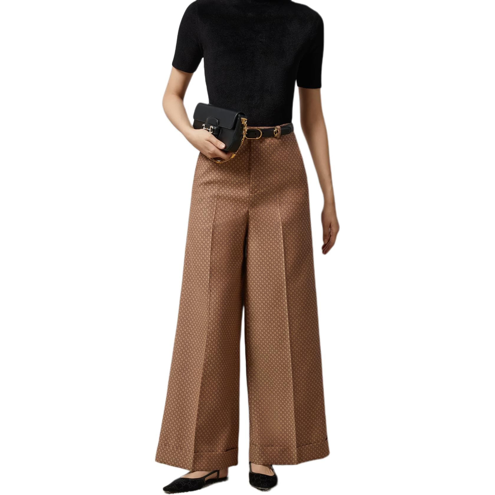 Штаны GUCCI Square G-Shaped Wool Pants - изображение 2