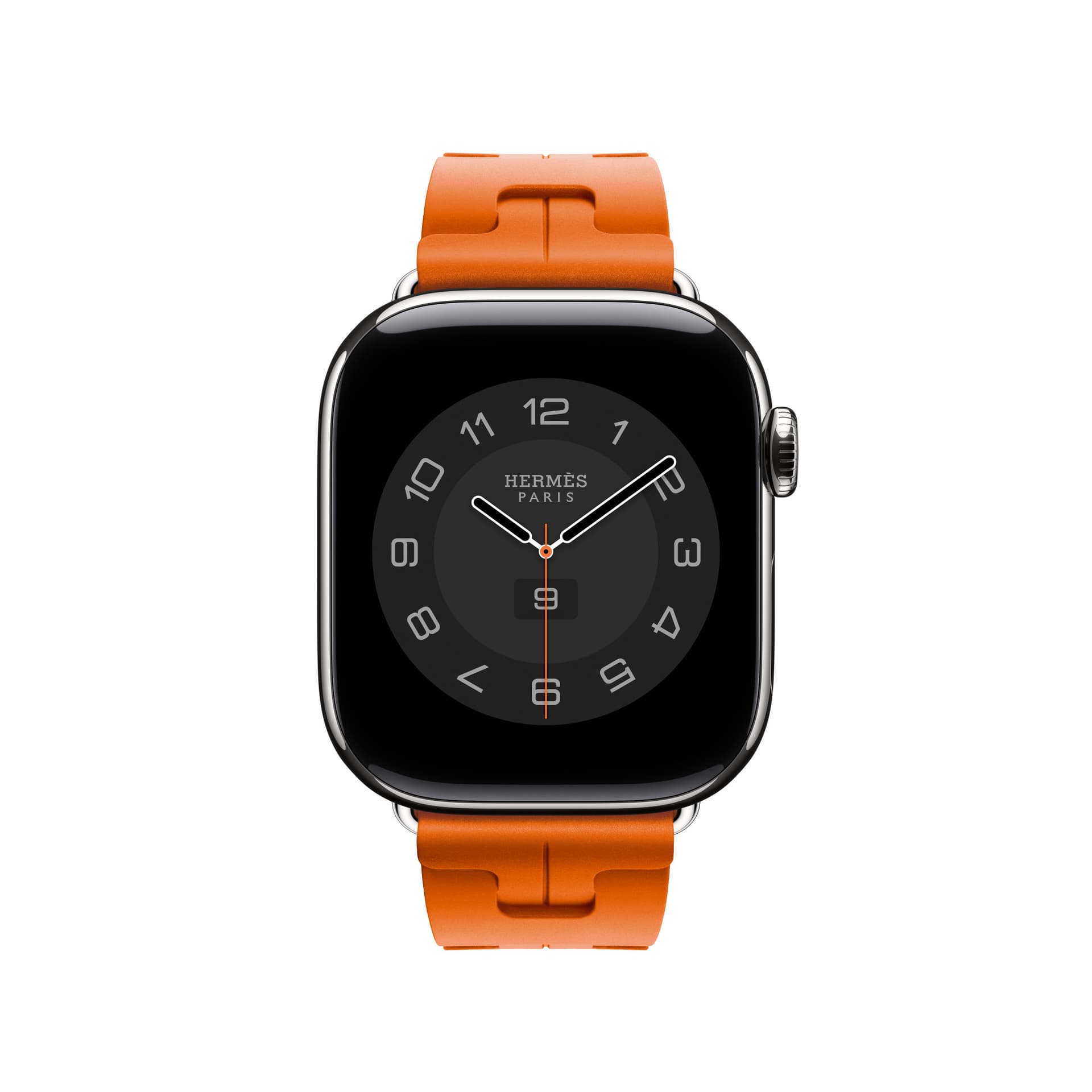 Ремешок для часов HERMES Ремень Apple Совместимость Фторкаучук Материал Зеленый Средний Kilim Один Обхват 41 42 45 46 мм Унисекс - изображение 3