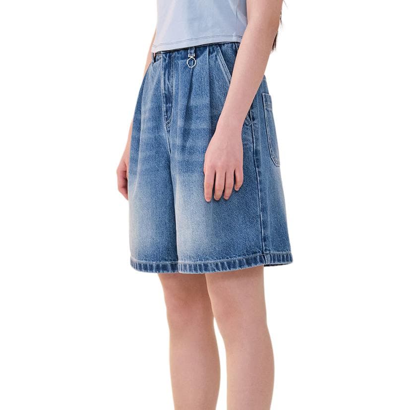 COVERNAT SS24 Джинсовые шорты Женские Синие - изображение 5