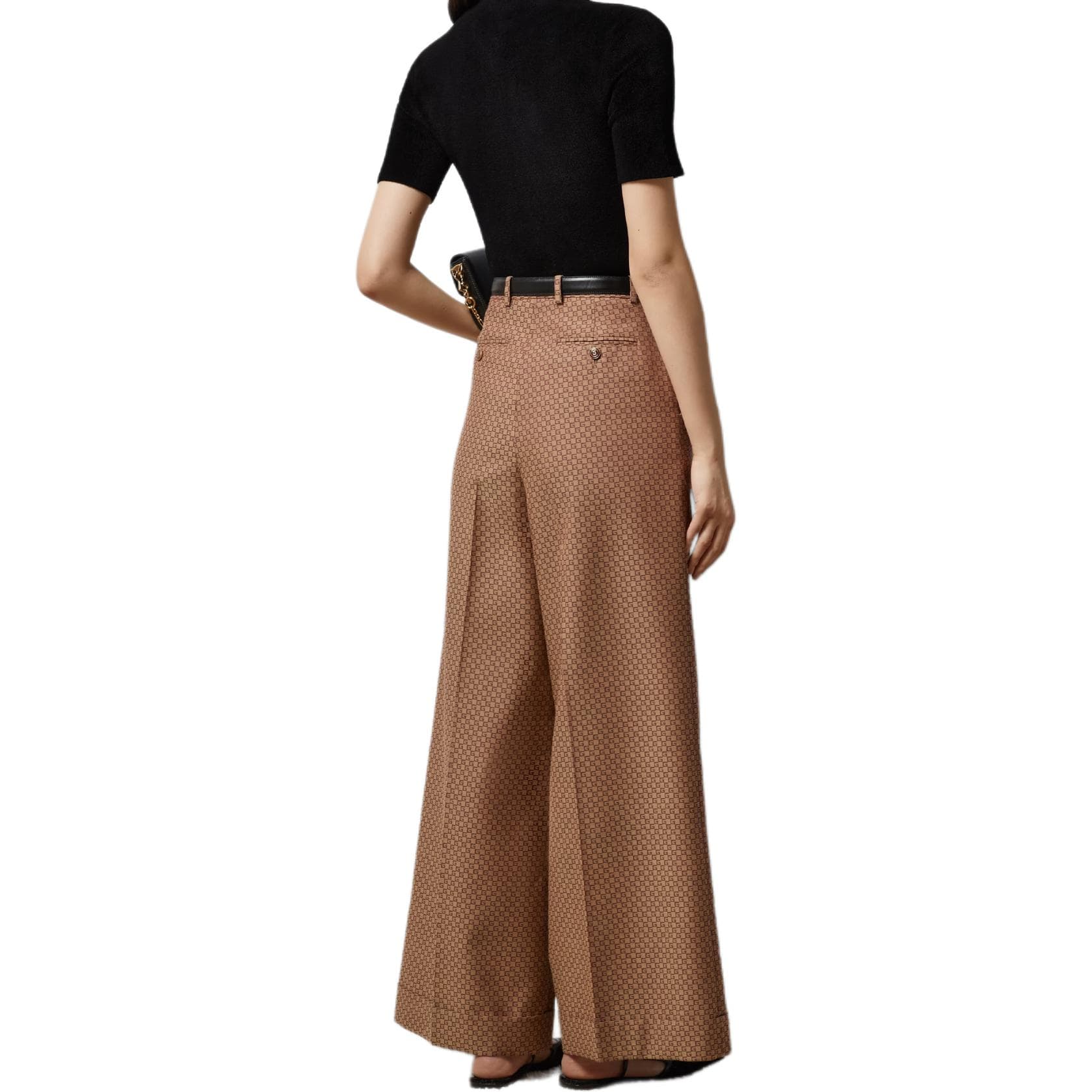 Штаны GUCCI Square G-Shaped Wool Pants - изображение 3