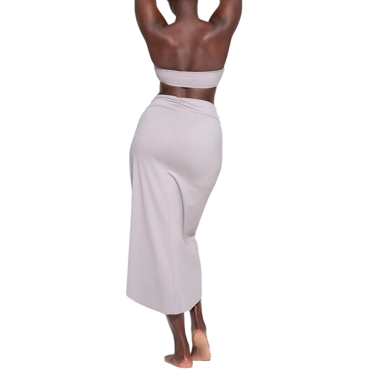 SKIMS SIGNATURE SWIM SARONG SKIRT CHROME - изображение 3