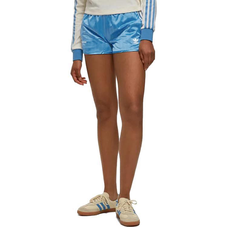 Шорты Adidas Originals Повседневные шорты Женские Синие - изображение 4