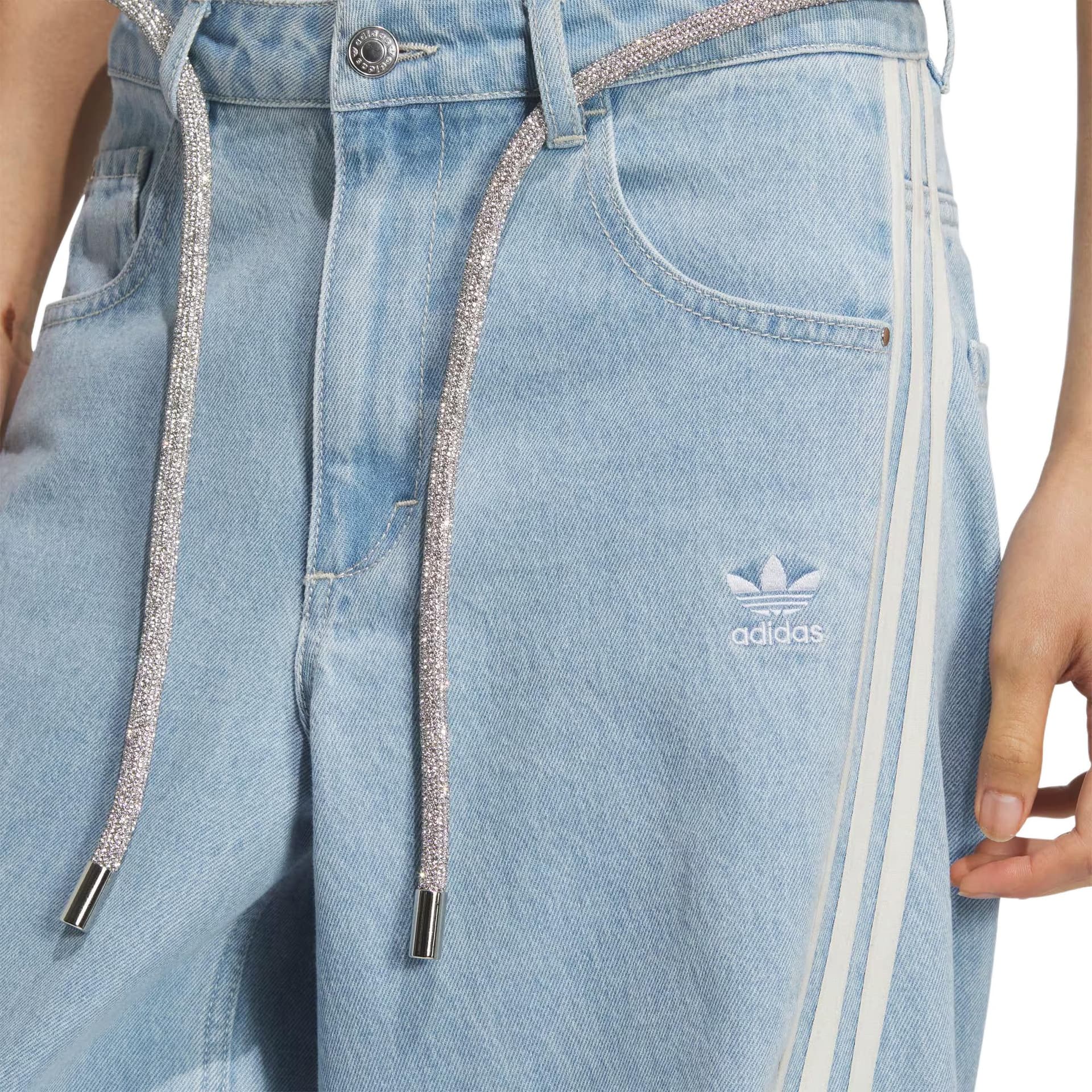 Джинсы Adidas Originals ADILLENIUM DENIM Джинсы Женские Прозрачный Синий - изображение 2