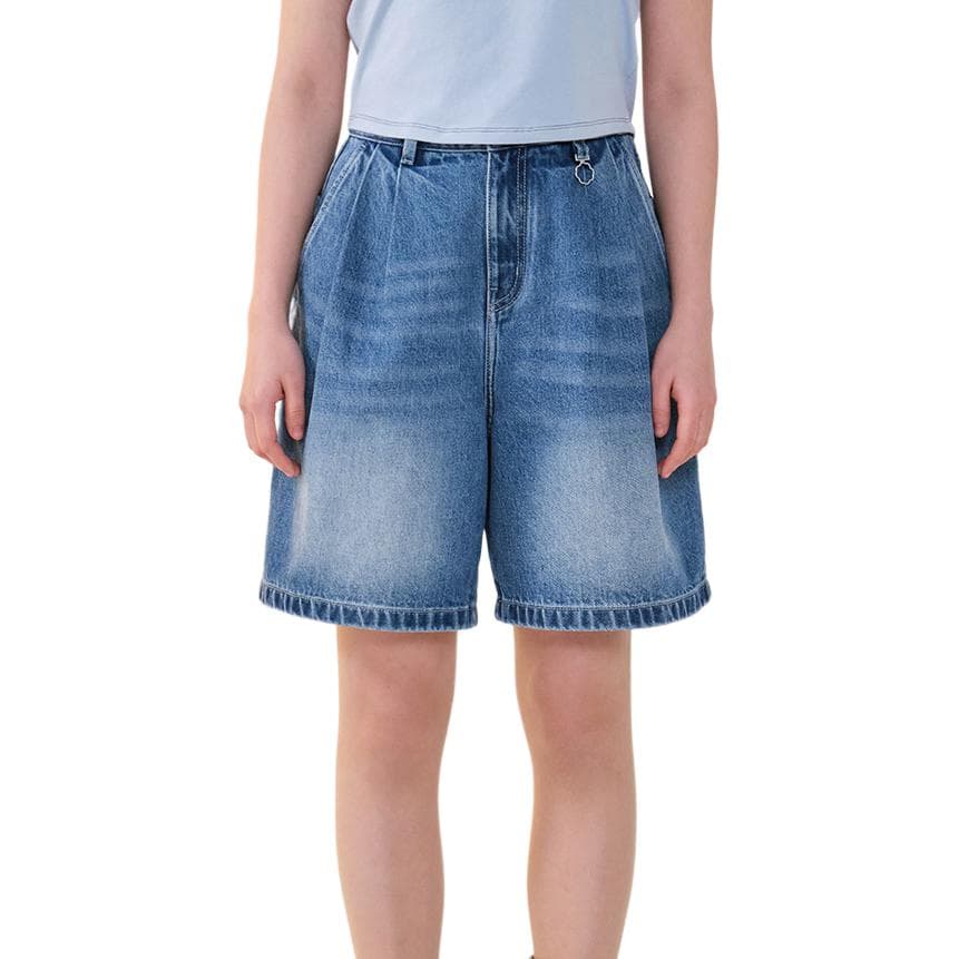COVERNAT SS24 Джинсовые шорты Женские Синие - изображение 3