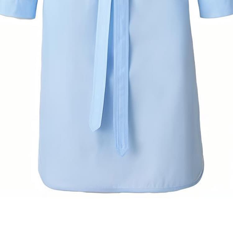 Платье Burberry Cotton Belted Shirt Dress - изображение 6