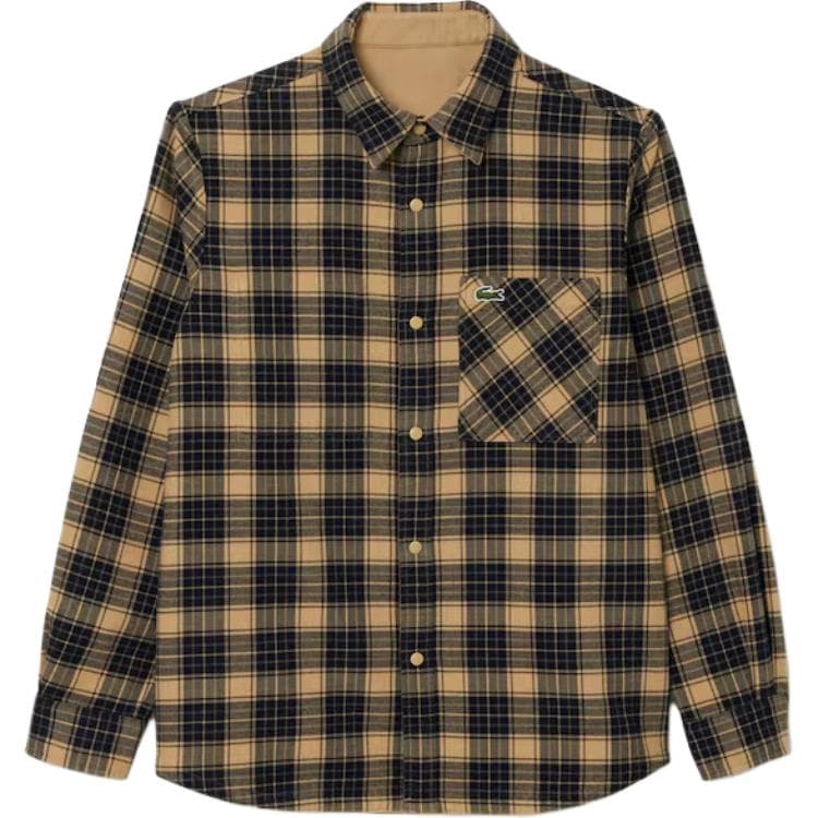Рубашка Lacoste Flannel Shirt Khaki - изображение 2