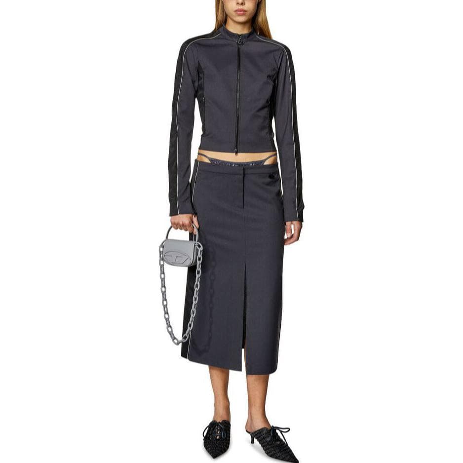 Юбка DIESEL Midi Skirt In Wool Blend And Double Knit - изображение 2