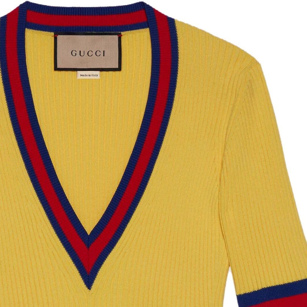 Кардиган GUCCI SS23 Свитер Женский Желтый - изображение 3