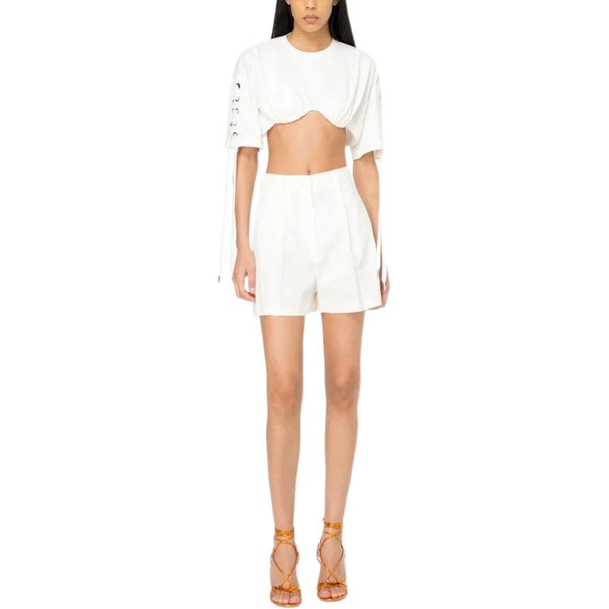 Шорты PINKO Tailored Linen Shorts - изображение 1