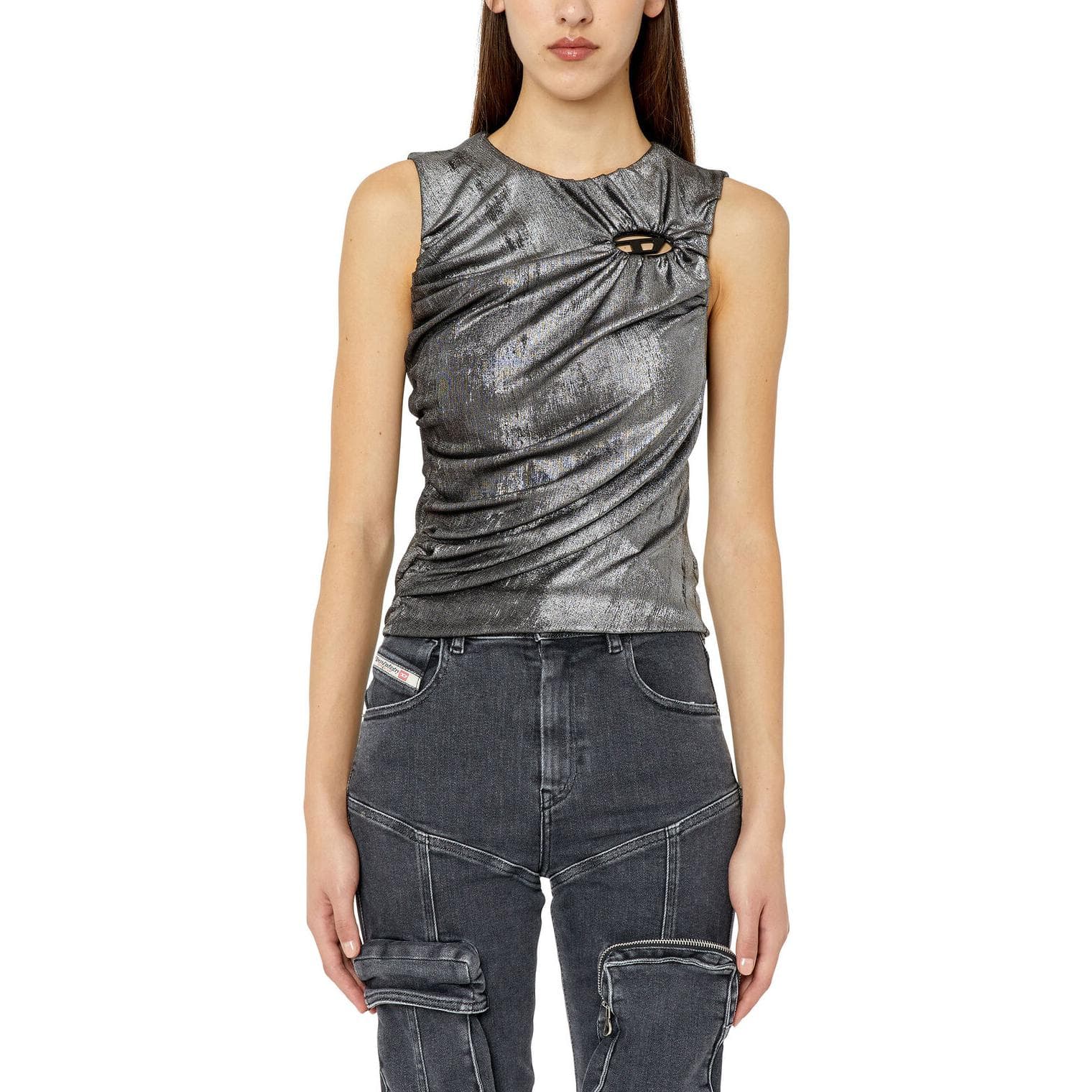 Майка DIESEL SS23 OVAL-DLogo - изображение 2